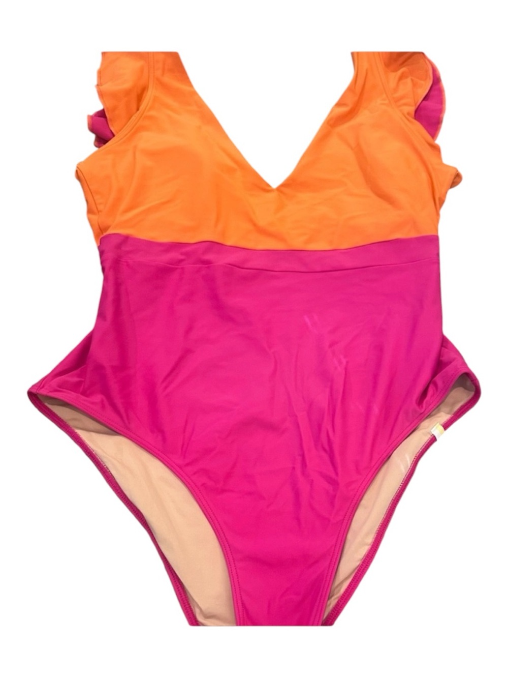 Summersalt Ruffle Backflip One
Piece Colorblock Swimsuit Size 12 - Picture 5 of 6